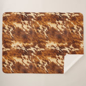 褐色牛革 シェルパブランケット (正面(横))