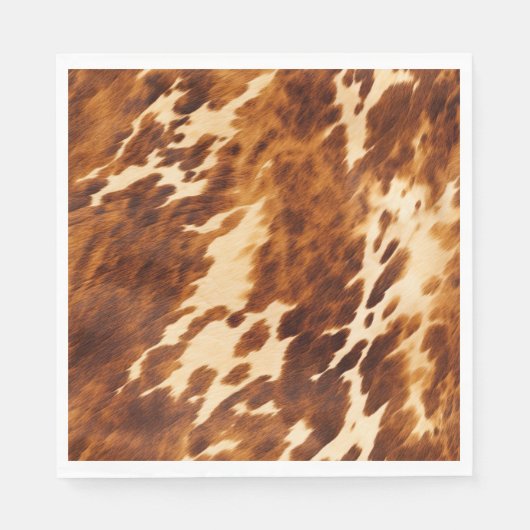 褐色牛革 スタンダードランチョンナプキン (正面)