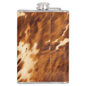 褐色牛革 フラスク (裏面)