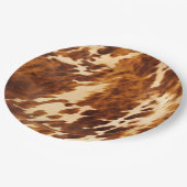 褐色牛革 ペーパープレート (アングル)