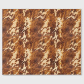 褐色牛革 ラッピングペーパー (フラット)