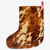 褐色牛革 ラージクリスマスストッキング (裏面)