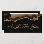 褐色瑪瑙の贈与証明書 (正面/裏面)