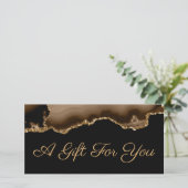 褐色瑪瑙の贈与証明書 (スタンド正面)