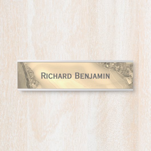 褐色瑪瑙 サインプレート (正面)