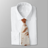 褐色白牛革 ネクタイ (タイ)