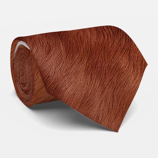 褐色白牛革 ネクタイ (ロール)