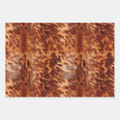 褐色白牛革 ラッピングペーパーシート (正面3)