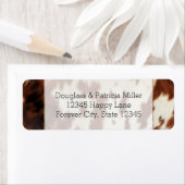 褐色白牛革 ラベル (インサイチュ)