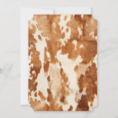 褐色白牛革 招待状 (裏面)