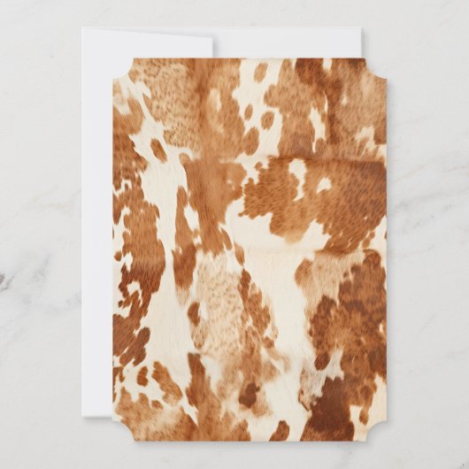 褐色白牛革 招待状 (裏面)