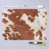 褐色白牛革 薄葉紙 (クラフト)