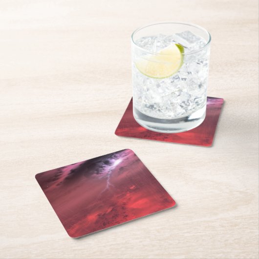 褐色矮星の天気。 スクエアペーパーコースター (インサイチュ)