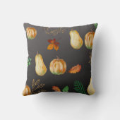 褐色秋収穫自然ヴィンテージ クッション (裏面)