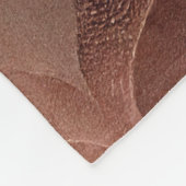 褐色銅インスパイア勾配モダン贅沢 フリースブランケット (角)