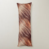 褐色銅インスパイア勾配モダン贅沢 ボディピロー (裏面 (縦))