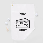 褒めると、イエス・チーおもしろいズ・パン・ジョークが出る ゴルフタオル (インサイチュ)