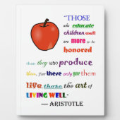 褒め称える先生 フォトプラーク (正面)