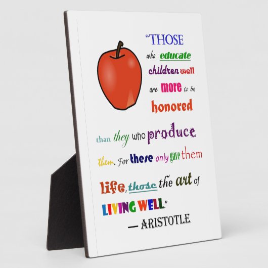 褒め称える先生 フォトプラーク (側面)