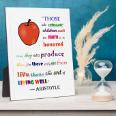 褒め称える先生 フォトプラーク (側面)