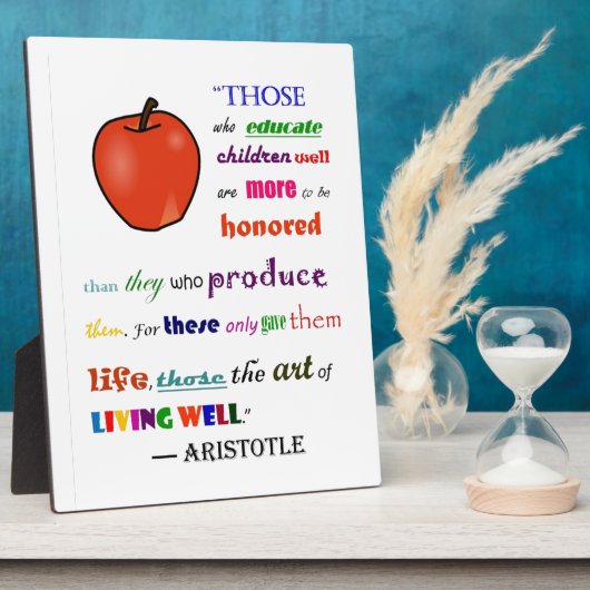 褒め称える先生 フォトプラーク (側面)