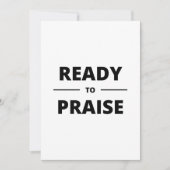 褒め立てる用意がある 招待状 (正面)