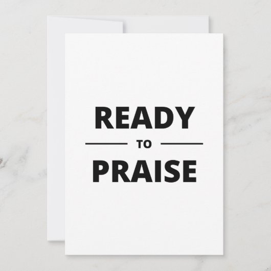 褒め立てる用意がある 招待状 (正面)