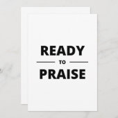 褒め立てる用意がある 招待状 (正面/裏面)