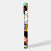 襟の付いたカラフル犬 Case-Mate iPhoneケース (裏面 / 左)