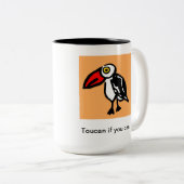 襲うことができればToucan ツートーンマグカップ (正面右)