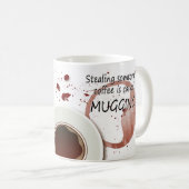 襲うしゃれのコーヒー・マグ、おもしろいのギフトのマグ コーヒーマグカップ (正面右)