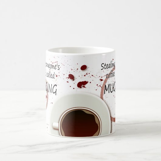 襲うしゃれのコーヒー・マグ、おもしろいのギフトのマグ コーヒーマグカップ (中央)