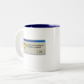 襲うために再度を離れてそしてでそれを回すことを裁判にかけてもらいます ツートーンマグカップ (正面左)