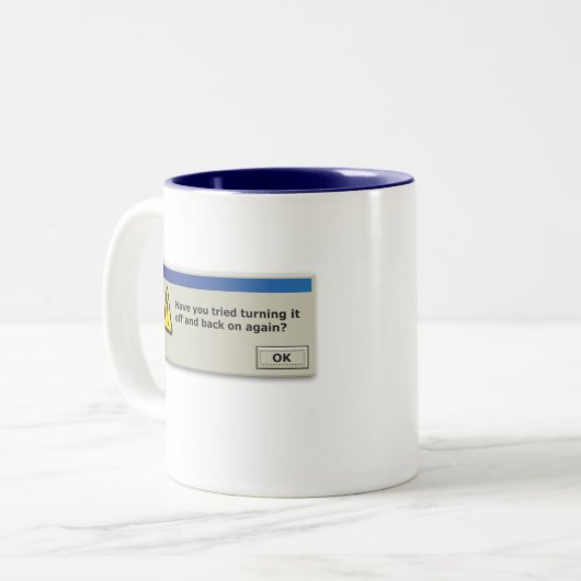 襲うために再度を離れてそしてでそれを回すことを裁判にかけてもらいます ツートーンマグカップ (正面左)