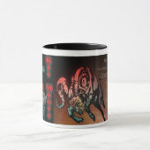 襲って下さい"おり牛"を マグカップ (中央)