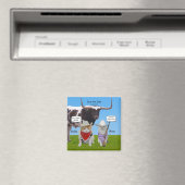 西おもしろい/テシャン/カウボーイズ日付の保存 マグネット (インサイチュ (食洗機))