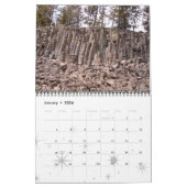 西からの峡谷と岩の層 カレンダー (1月 2026)