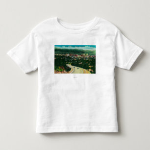 西からスポケーンに入る日没のハイウェー トドラーTシャツ