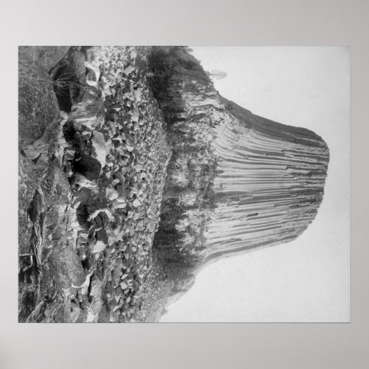 西から悪魔の塔落ちた ポスター (正面)