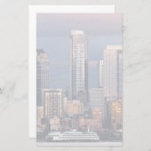 西から見える美しく劇的な夕焼け 便箋 (正面/裏面)