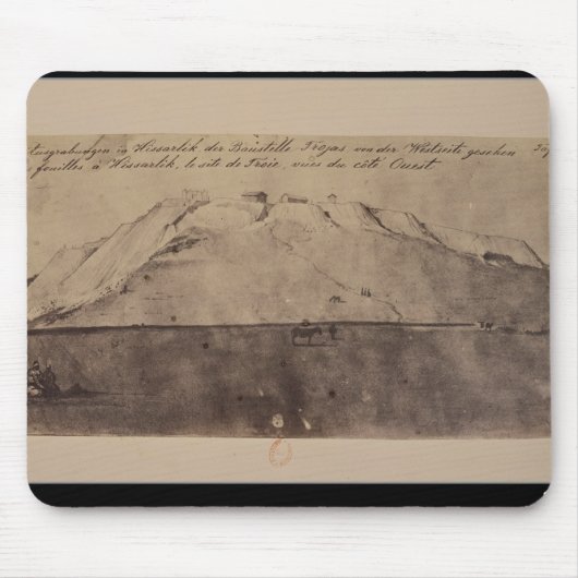 西から見られるイリオスの掘削の眺め マウスパッド (正面)