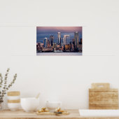 西から見る美しくドラマチックな夕日 ポスター (キッチン)