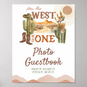 西がワンカウボーイフォトゲストブックだった方法 ポスター (正面)
