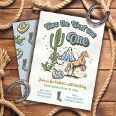 西がワンカウボーイ誕生日少年だった方法 招待状