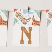 西が一つのハイチェアのバナーカードだったこと – "N" 招待状