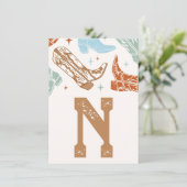 西が一つのハイチェアのバナーカードだったこと – "N" 招待状 (スタンド正面)