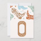 西が一つのハイチェアのバナーカードだったこと – "O" 招待状 (正面)