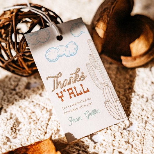 西が一つのメッセージカード ギフトタグ