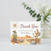 西が一つの誕生日パーティーカウボーイだった方法 サンキューカード (スタンド正面)