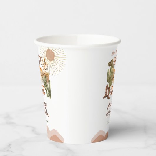 西が一つの誕生日パーティーカウボーイだった方法 紙コップ (左)